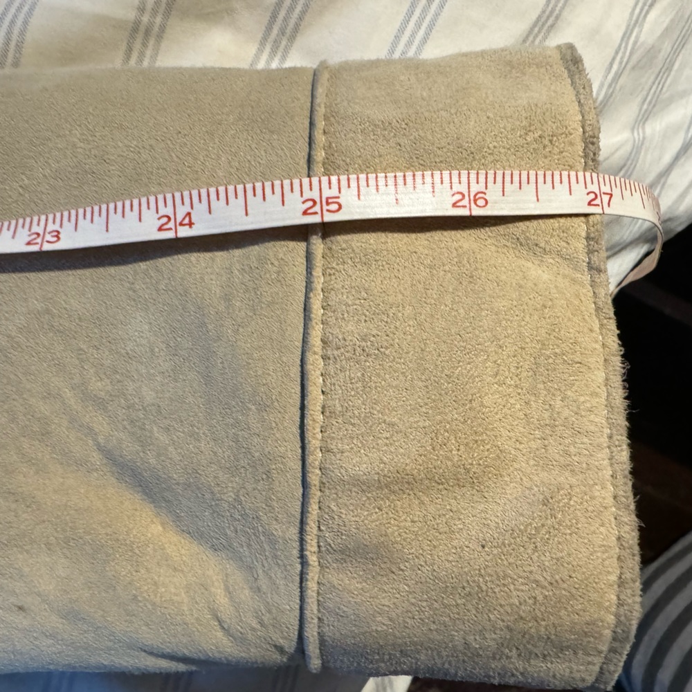 Vintage? 2001? BR suede leather jacket. Straight cut pockets w/big snaps! - Picture 14 of 16